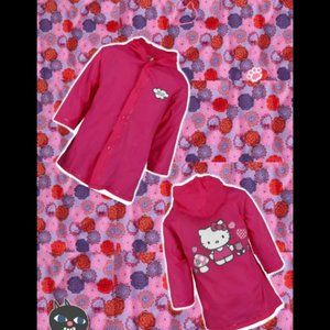 Kids hello kitty RUZ rain jacket size 5/6 (L) girl OOS